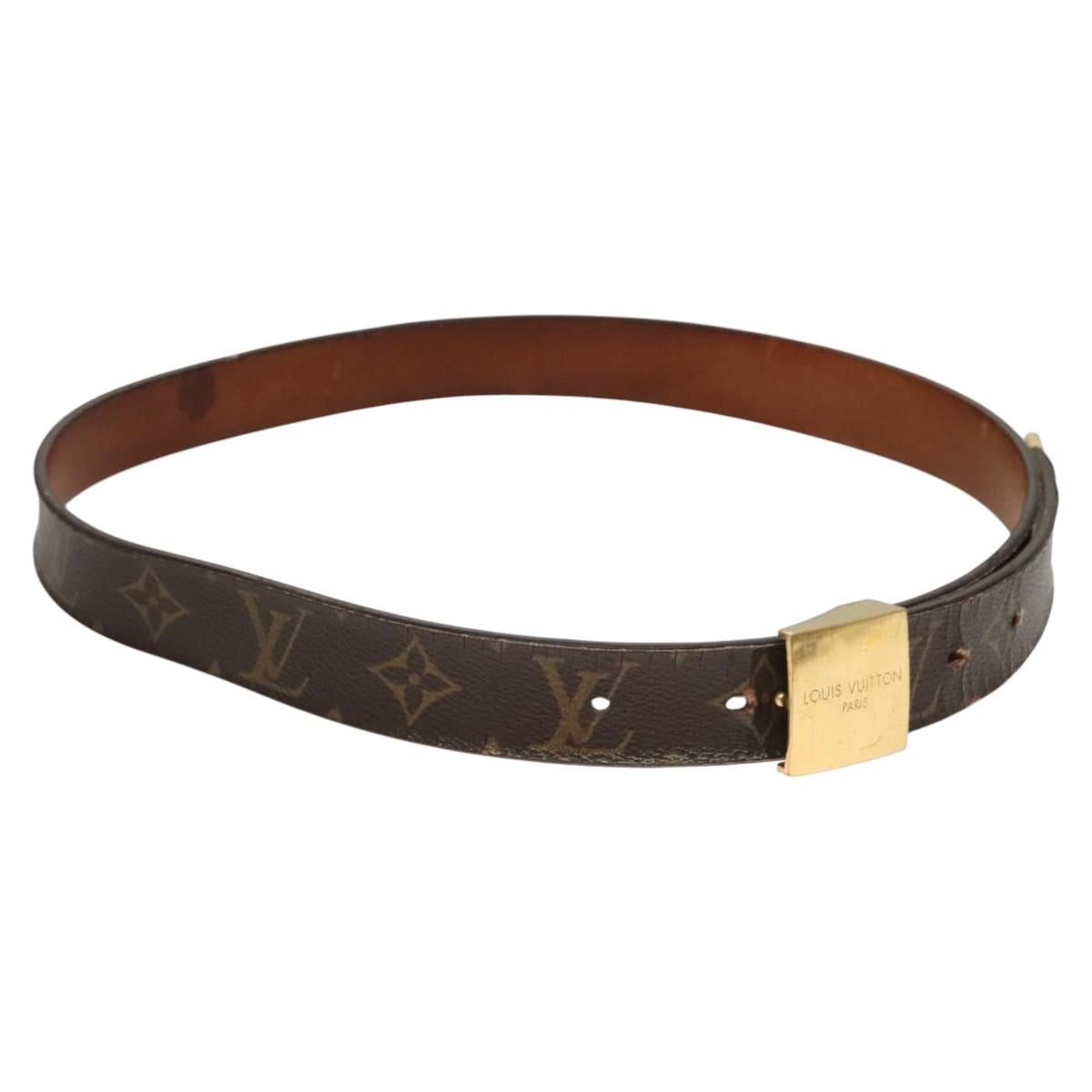 LOUIS VUITTON Monogram Ceinture Carre Belt 36.6 LOUIS VUITTON Monogram Ceinture Carre Belt 36.6