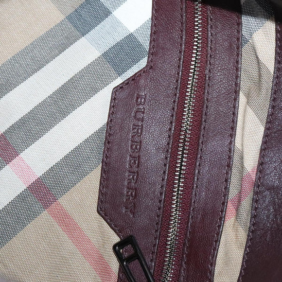BURBERRY Shoulder Bag Leather Brown Auth ti2934