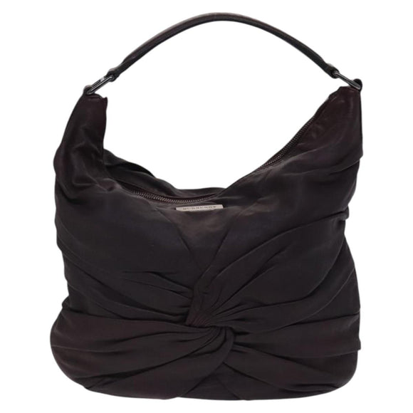 BURBERRY Shoulder Bag Leather Brown Auth ti2934