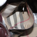 BURBERRY Shoulder Bag Leather Brown Auth ti2934-20