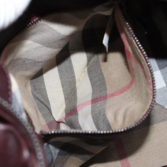 BURBERRY Shoulder Bag Leather Brown Auth ti2934