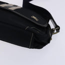 BURBERRY Blue Label Shoulder Bag Nylon Black Auth ti2935-9