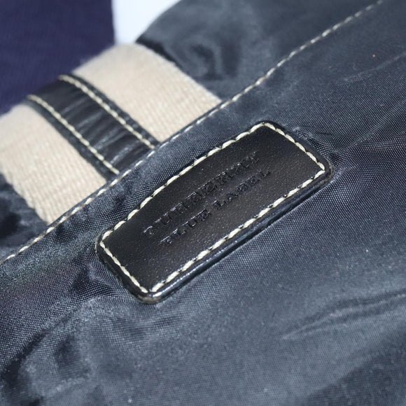 BURBERRY Blue Label Shoulder Bag Nylon Black Auth ti2935