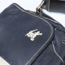BURBERRY Blue Label Shoulder Bag Nylon Black Auth ti2935-18