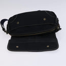 BURBERRY Blue Label Shoulder Bag Nylon Black Auth ti2935-19