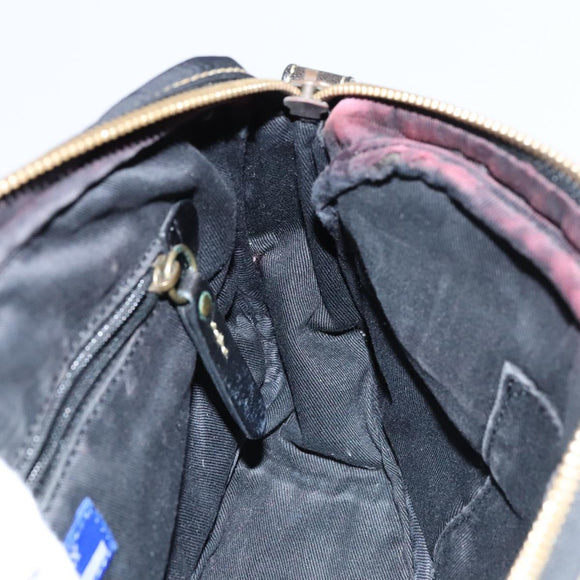 BURBERRY Blue Label Shoulder Bag Nylon Black Auth ti2935