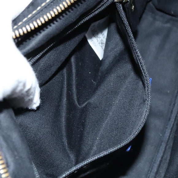 BURBERRY Blue Label Shoulder Bag Nylon Black Auth ti2935