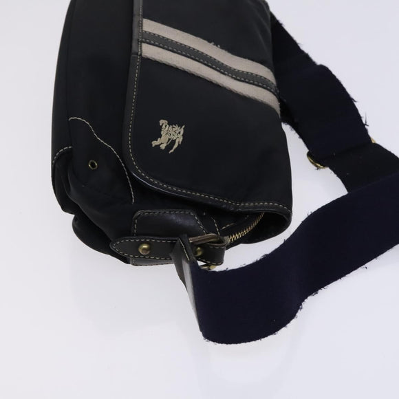 BURBERRY Blue Label Shoulder Bag Nylon Black Auth ti2935