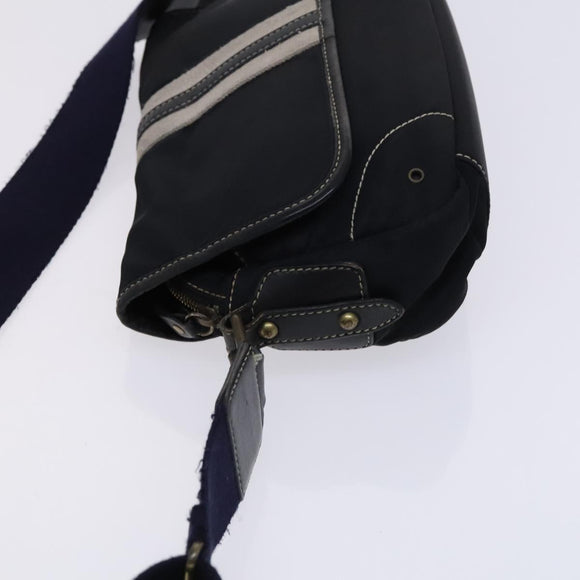 BURBERRY Blue Label Shoulder Bag Nylon Black Auth ti2935
