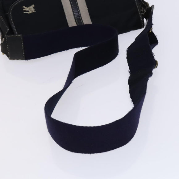 BURBERRY Blue Label Shoulder Bag Nylon Black Auth ti2935