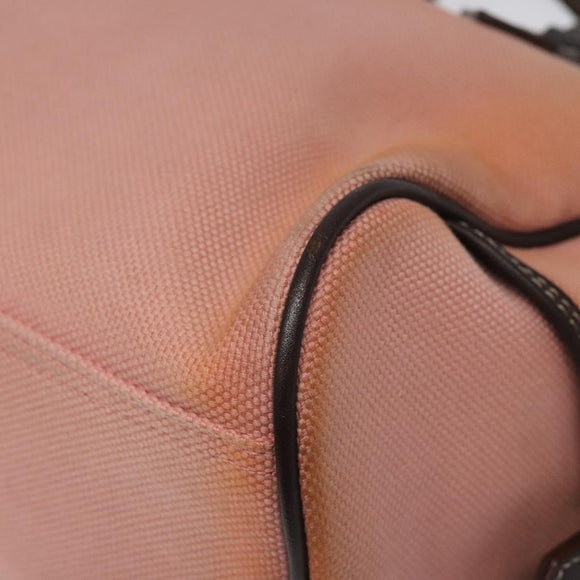 BURBERRY Blue Label Hand Bag Canvas Pink Auth ti2936