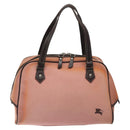 BURBERRY Blue Label Hand Bag Canvas Pink Auth ti2936-2