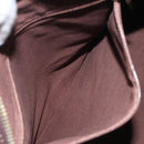 BURBERRY Blue Label Hand Bag Canvas Pink Auth ti2936-20