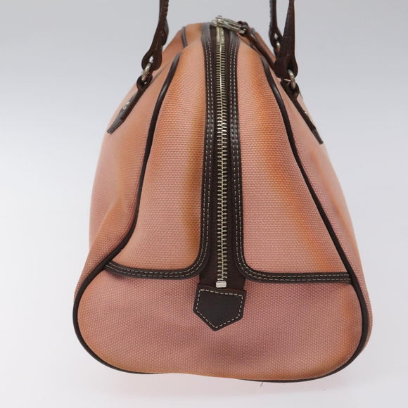 BURBERRY Blue Label Hand Bag Canvas Pink Auth ti2936