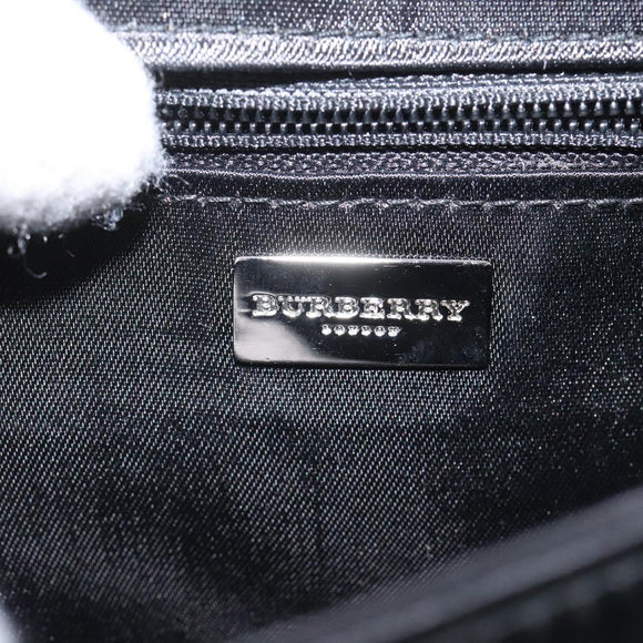 BURBERRY Shoulder Bag Satin Beige Auth ti2937