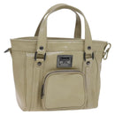 BURBERRY Blue Label Tote Bag Enamel Beige Auth ti2940-1