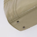 BURBERRY Blue Label Tote Bag Enamel Beige Auth ti2940-16