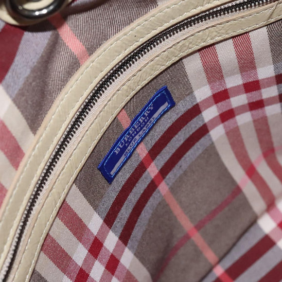 BURBERRY Blue Label Tote Bag Enamel Beige Auth ti2940