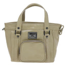 BURBERRY Blue Label Tote Bag Enamel Beige Auth ti2940-13