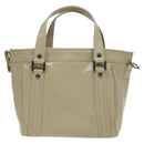 BURBERRY Blue Label Tote Bag Enamel Beige Auth ti2940-2