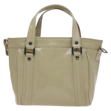 BURBERRY Blue Label Tote Bag Enamel Beige Auth ti2940 - 0