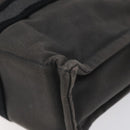 HERMES Fourre Tout PM Hand Bag Canvas Black Gray Silver Auth ti2941-16