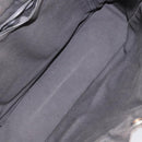 HERMES Fourre Tout PM Hand Bag Canvas Black Gray Silver Auth ti2941-15