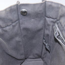 HERMES Fourre Tout PM Hand Bag Canvas Black Gray Silver Auth ti2941-17