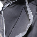 HERMES Fourre Tout PM Hand Bag Canvas Black Gray Silver Auth ti2941-18