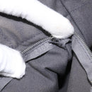 HERMES Fourre Tout PM Hand Bag Canvas Black Gray Silver Auth ti2941-19