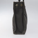 HERMES Fourre Tout PM Hand Bag Canvas Black Gray Silver Auth ti2941-4