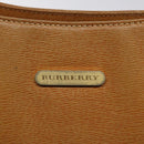 BURBERRY Shoulder Bag Leather Brown Gold Auth ti2942-10