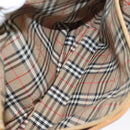 BURBERRY Shoulder Bag Leather Brown Gold Auth ti2942-19