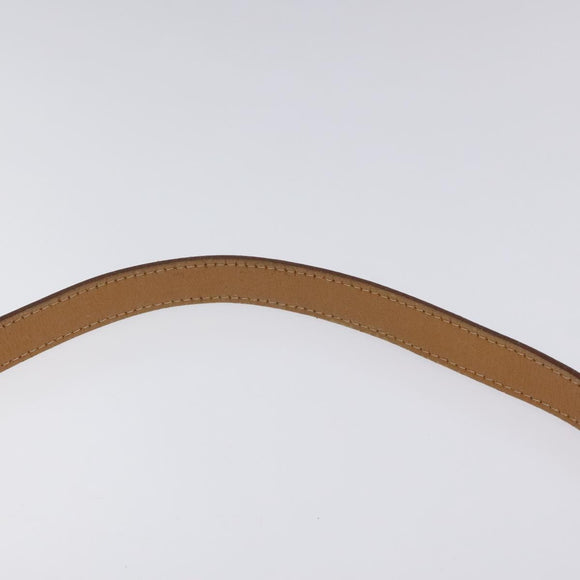 BURBERRY Shoulder Bag Leather Brown Gold Auth ti2942