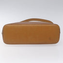 BURBERRY Shoulder Bag Leather Brown Gold Auth ti2942-5