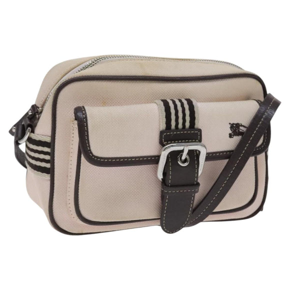 BURBERRY Blue Label Shoulder Bag Canvas Pink Auth ti2943