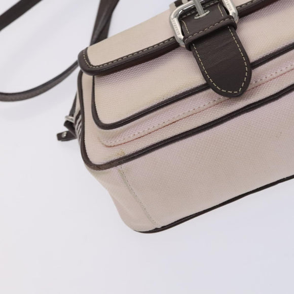 BURBERRY Blue Label Shoulder Bag Canvas Pink Auth ti2943