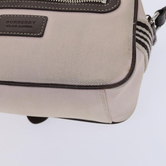 BURBERRY Blue Label Shoulder Bag Canvas Pink Auth ti2943