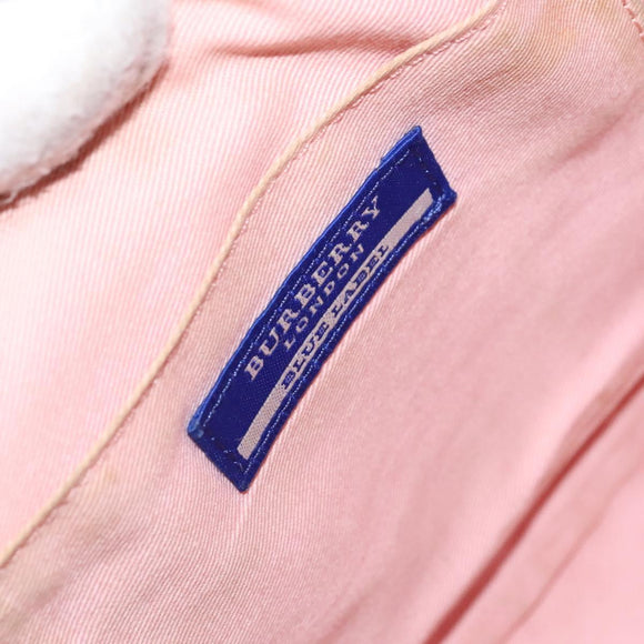 BURBERRY Blue Label Shoulder Bag Canvas Pink Auth ti2943