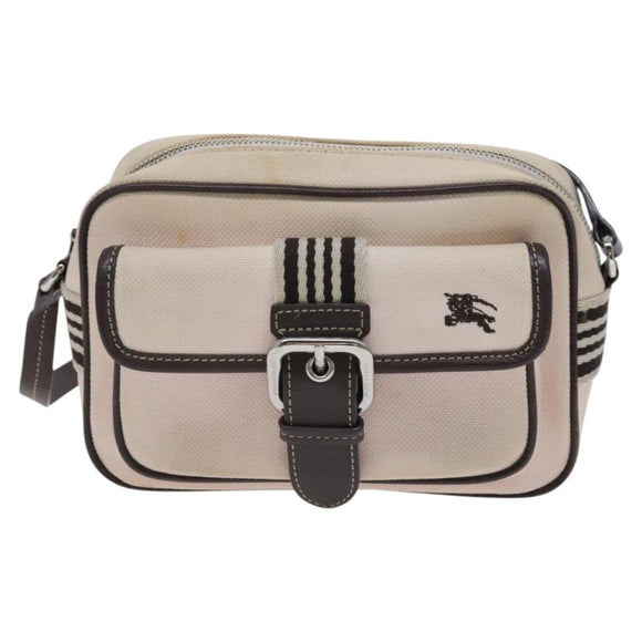 BURBERRY Blue Label Shoulder Bag Canvas Pink Auth ti2943