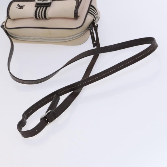 BURBERRY Blue Label Shoulder Bag Canvas Pink Auth ti2943