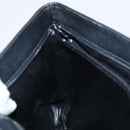 BALLY Chain Shoulder Bag Leather Black Gold Auth ti2944-18