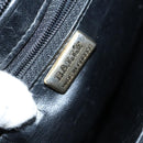 BALLY Chain Shoulder Bag Leather Black Gold Auth ti2944-19