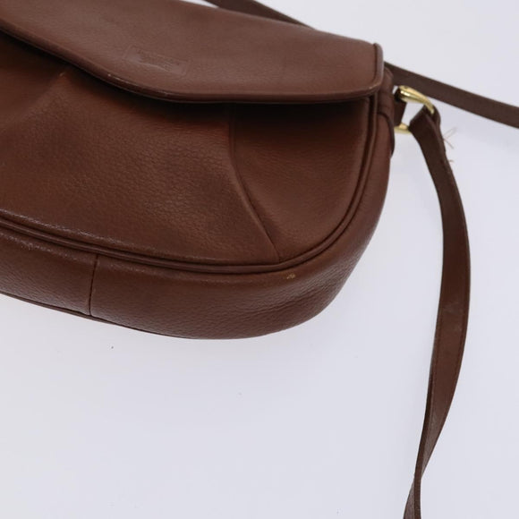 Burberrys Shoulder Bag Leather Brown Auth ti2945
