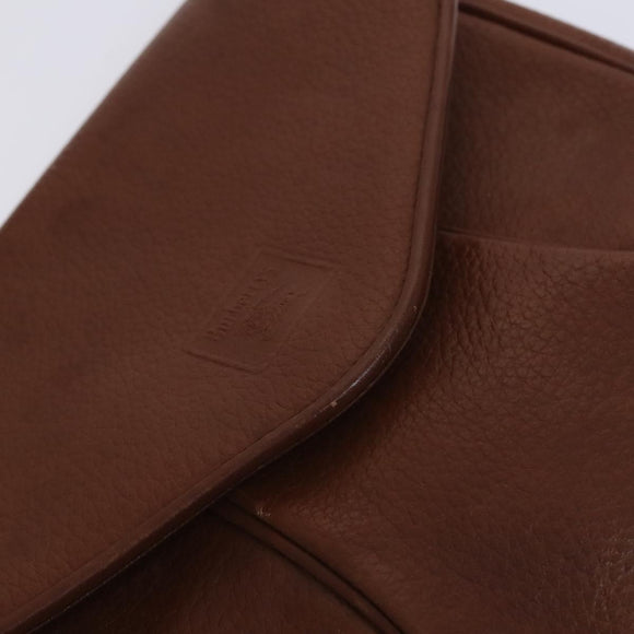 Burberrys Shoulder Bag Leather Brown Auth ti2945