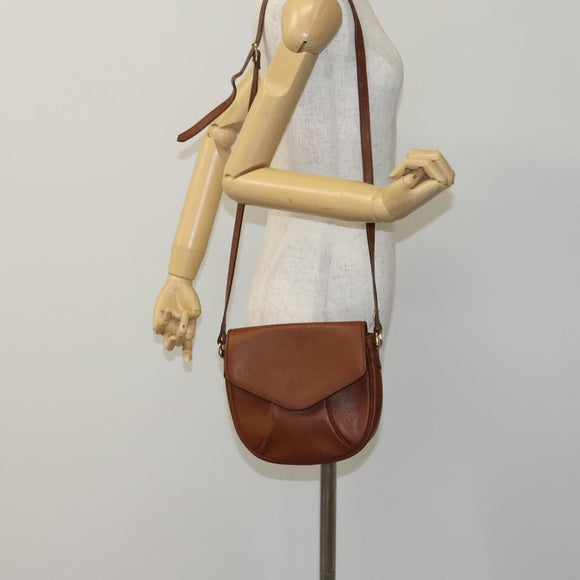 Burberrys Shoulder Bag Leather Brown Auth ti2945