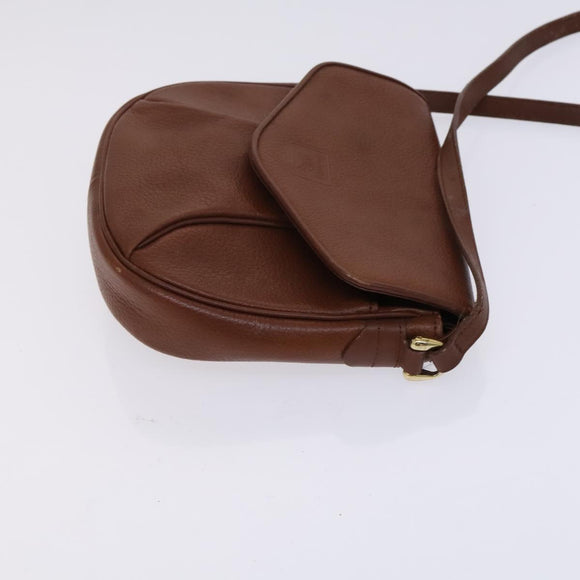 Burberrys Shoulder Bag Leather Brown Auth ti2945