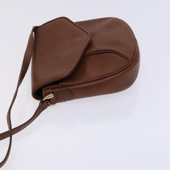 Burberrys Shoulder Bag Leather Brown Auth ti2945