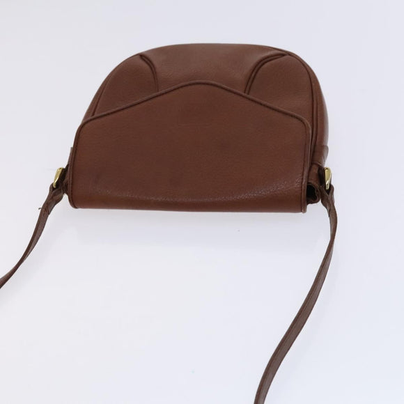 Burberrys Shoulder Bag Leather Brown Auth ti2945
