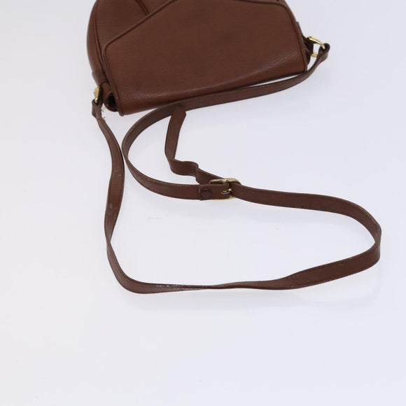 Burberrys Shoulder Bag Leather Brown Auth ti2945